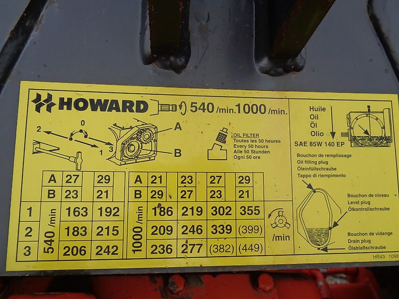 Kongskilde Howard Bodenfräse 4m mit Kerner Rotavator Rotalabour HR43 405 DU