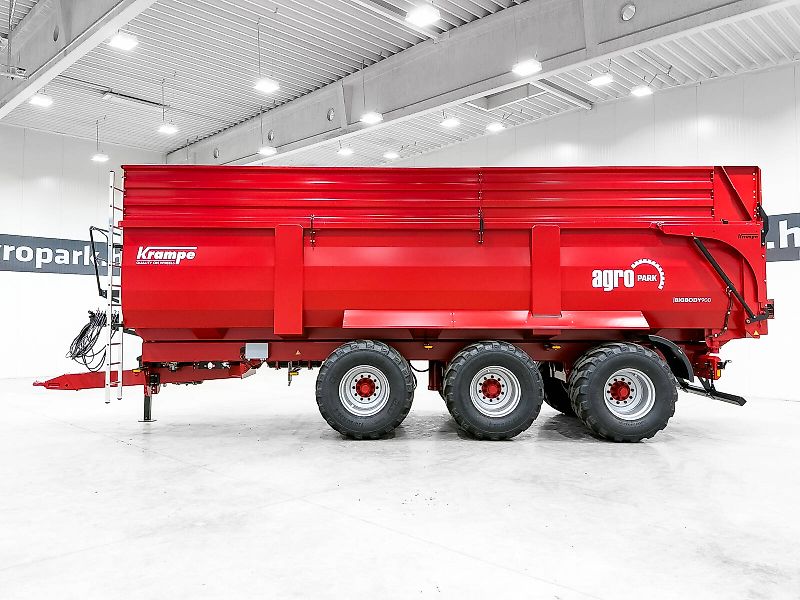 Krampe Big Body 900 (BB 900) 28 tons capacity, 46,1 m3, 3 axles, 80 cm extension, Made in Germany, premium trailer