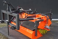 Hofstede veegmachine borstel diameter 60cm omkeerbaar. trekker model  grote loopwielen