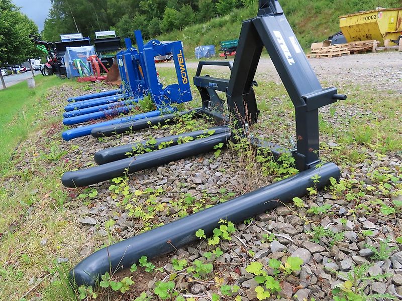 Stoll Ballentransportgabel Rohrgabel Dreipunkt- / Euroaufnahme