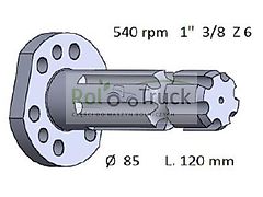 SAME Zapfwelle SAME L120 LAMBORGHINI HURLIMANN 167.36600/30