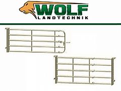 Wolf-Landtechnik GmbH Weidezaun Tor bzw. Paneel ausziehbar 6-7m - verzinkt -