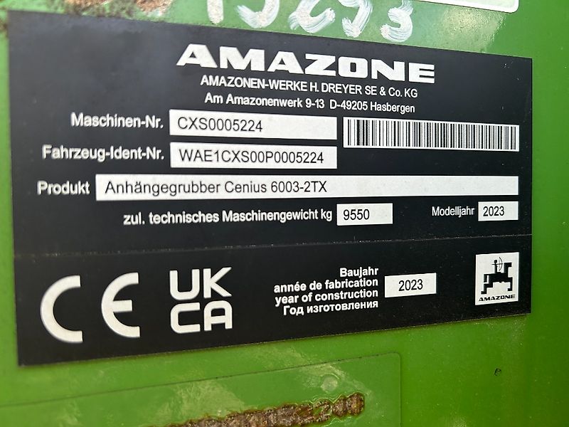 Amazone Cenius 6003-2TX Ultra