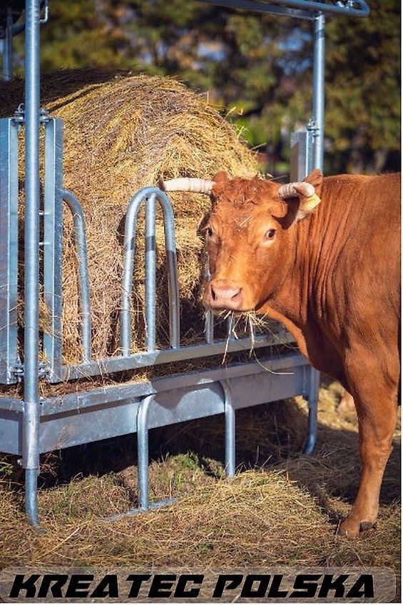 KMZ Heuraufe M4/12, Raufe für Vieh und Pferde 12 -Stellen, verzinkt