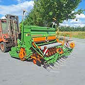 Amazone Drille AD 303 Kreiselegge KE 303 mit Rotec Scheibenscharen und Zahnpackerwalze