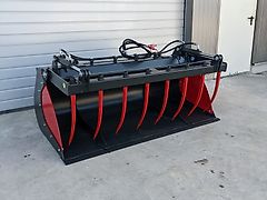 KG-Tech Greifschaufel mit Euroaufnahme Krokodilschaufel Volumengreifschaufel Mistschaufel Pelikanschaufel Silageschaufel