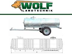 Wolf-Landtechnik GmbH Wasserfass MINI 400L (Fahrwerk optional)