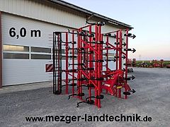 POM Meteor II 6 m Leichtgrubber (Flachgrubber, Federzinkengrubber)
